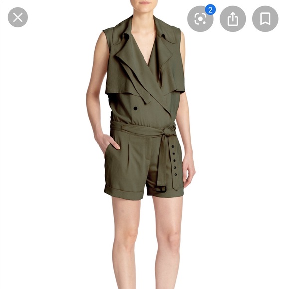 Haute hippie trench belted romper NWT - Picture 1 of 4